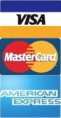 Visa, MasterCard, Amercan Express